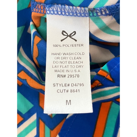 Everly Women’s Blue Aztec Shift Dress Size Medium - Picture 4 of 8